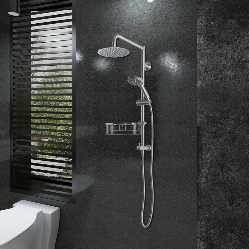 AFA Stainless Rain Dual Shower Head 1.8 GPM GPM Wayfair